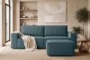 NAPI Großer Kordstoff-Sitzhocker in blau blau - Foto 11