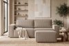 NAPI Großer Kordstoff-Sitzhocker in beigefarben beige - Foto 11