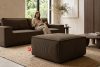 NAPI Großer Kordstoff-Sitzhocker in dunkelbraun dunkelbraun - Foto 10