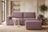 NAPI Großer Kordstoff-Sitzhocker in hellviolett hellviolett - Foto 11