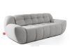 BALU Dreisitzer-Sofa mit Schlaffunktion auf italienischem Gestell im Japandi-Stil, hellgrau hellgrau - Foto 3