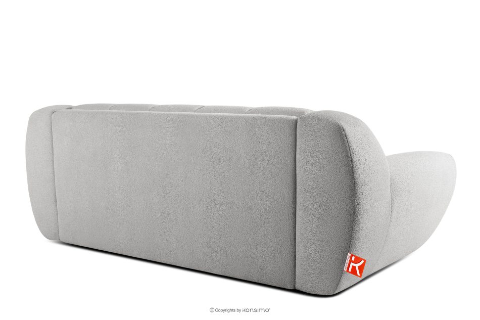 BALU Dreisitzer-Sofa mit Schlaffunktion auf italienischem Gestell im Japandi-Stil, hellgrau hellgrau - Foto 3