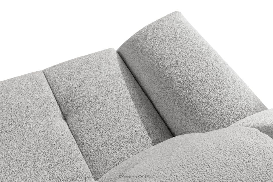 BALU Dreisitzer-Sofa mit Schlaffunktion auf italienischem Gestell im Japandi-Stil, hellgrau hellgrau - Foto 7