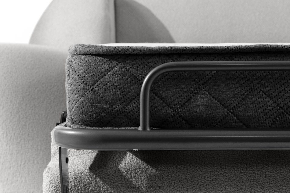 BALU Dreisitzer-Sofa mit Schlaffunktion auf italienischem Gestell im Japandi-Stil, hellgrau hellgrau - Foto 13