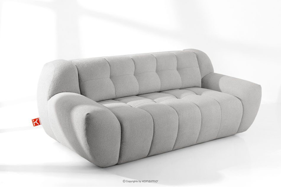 BALU Dreisitzer-Sofa mit Schlaffunktion auf italienischem Gestell im Japandi-Stil, hellgrau hellgrau - Foto 17