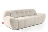 BALU Dreisitzer-Sofa mit Schlaffunktion auf italienischem Gestell im Japandi-Stil, weiß weiß - Foto 3