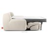 BALU Dreisitzer-Sofa mit Schlaffunktion auf italienischem Gestell im Japandi-Stil, weiß weiß - Foto 7