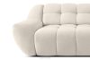 BALU Dreisitzer-Sofa mit Schlaffunktion auf italienischem Gestell im Japandi-Stil, weiß weiß - Foto 9
