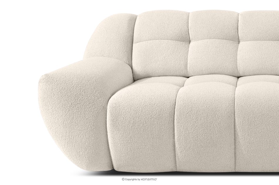 BALU Dreisitzer-Sofa mit Schlaffunktion auf italienischem Gestell im Japandi-Stil, weiß weiß - Foto 8
