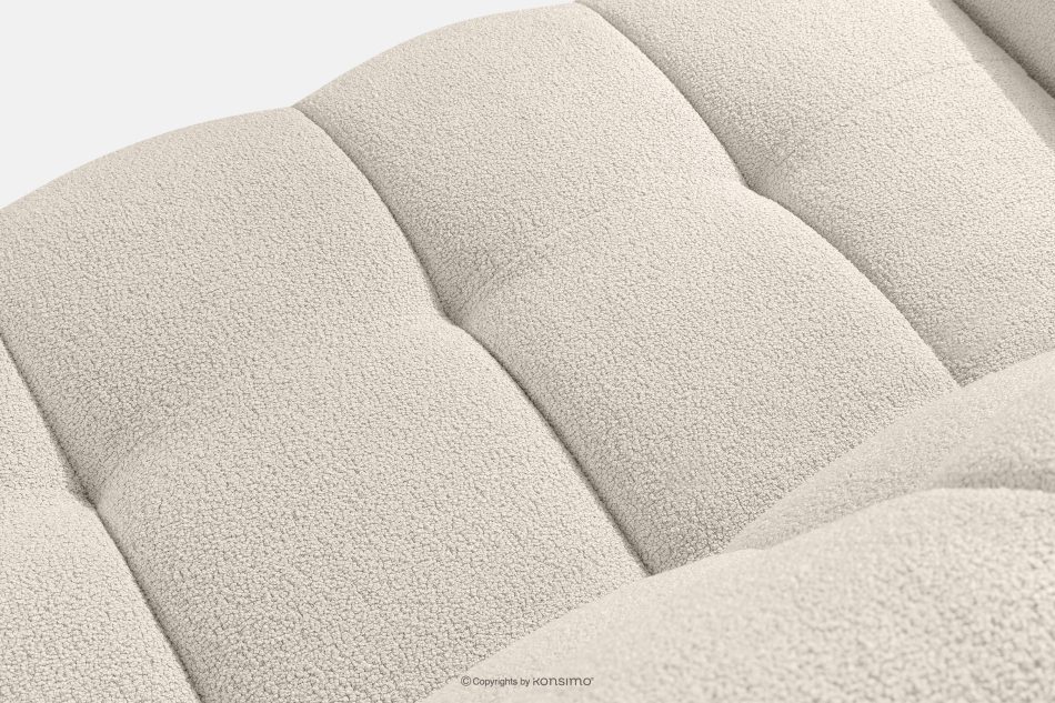BALU Dreisitzer-Sofa mit Schlaffunktion auf italienischem Gestell im Japandi-Stil, weiß weiß - Foto 10