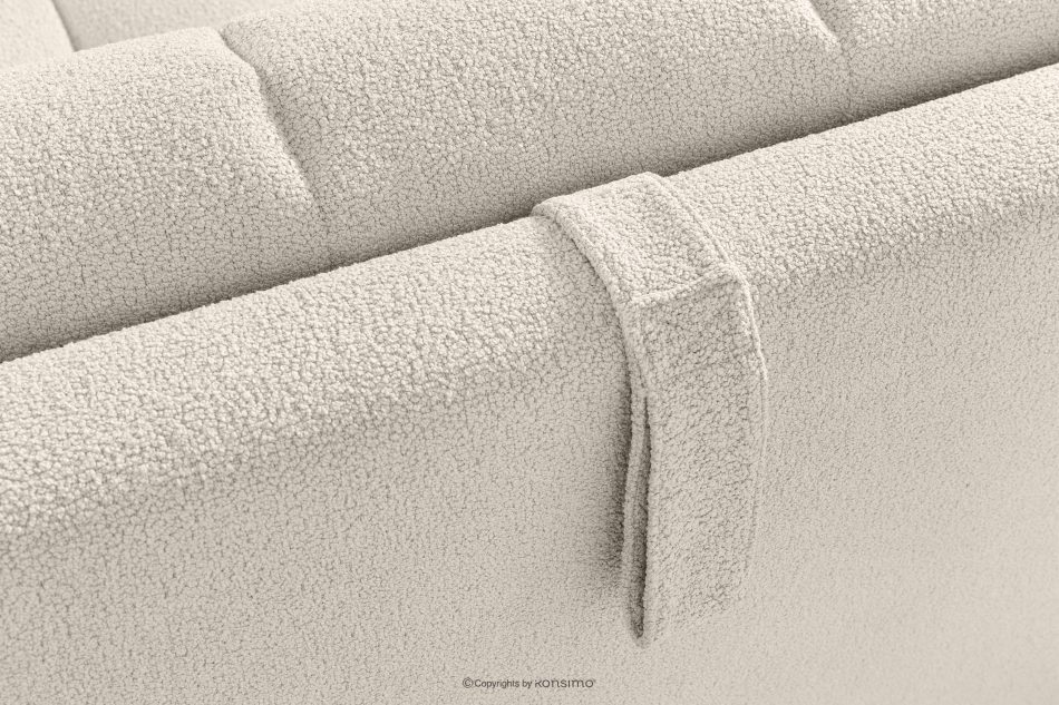 BALU Dreisitzer-Sofa mit Schlaffunktion auf italienischem Gestell im Japandi-Stil, weiß weiß - Foto 11