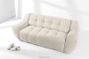 BALU Dreisitzer-Sofa mit Schlaffunktion auf italienischem Gestell im Japandi-Stil, weiß weiß - Foto 2