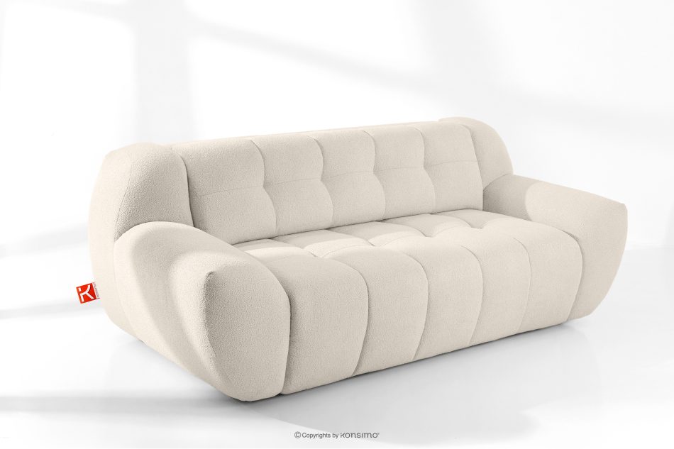 BALU Dreisitzer-Sofa mit Schlaffunktion auf italienischem Gestell im Japandi-Stil, weiß weiß - Foto 17