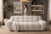 BALU Dreisitzer-Sofa mit Schlaffunktion auf italienischem Gestell im Japandi-Stil, weiß weiß - Foto 20