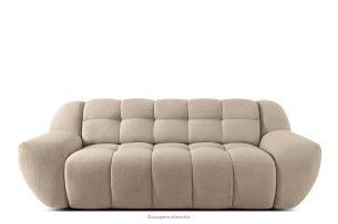 BALU, https://konsimo.de/kollektion/balu/ Dreisitzer-Sofa mit Schlaffunktion auf italienischem Gestell im Japandi-Stil, beige beige - Foto