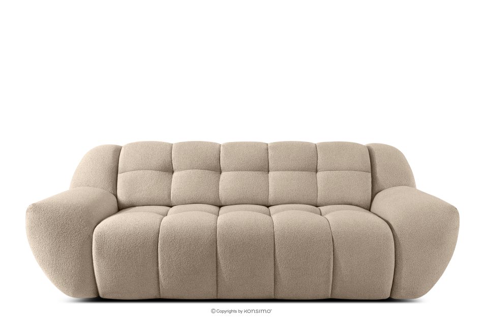 BALU Dreisitzer-Sofa mit Schlaffunktion auf italienischem Gestell im Japandi-Stil, beige beige - Foto 0