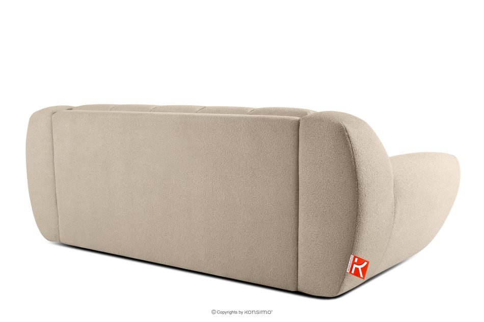BALU Dreisitzer-Sofa mit Schlaffunktion auf italienischem Gestell im Japandi-Stil, beige beige - Foto 3