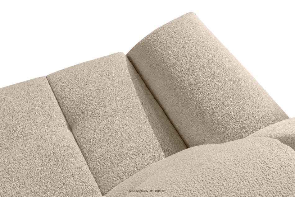 BALU Dreisitzer-Sofa mit Schlaffunktion auf italienischem Gestell im Japandi-Stil, beige beige - Foto 7
