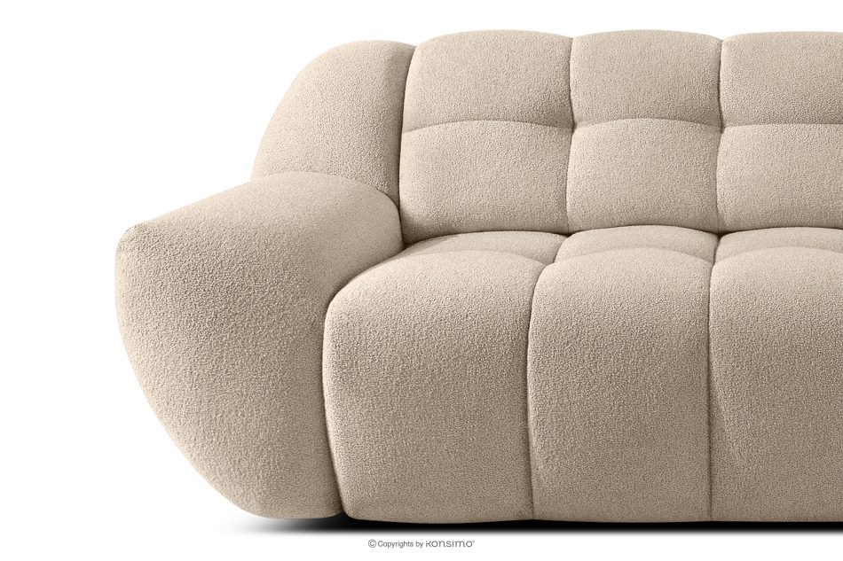 BALU Dreisitzer-Sofa mit Schlaffunktion auf italienischem Gestell im Japandi-Stil, beige beige - Foto 8