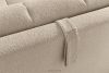 BALU Dreisitzer-Sofa mit Schlaffunktion auf italienischem Gestell im Japandi-Stil, beige beige - Foto 12