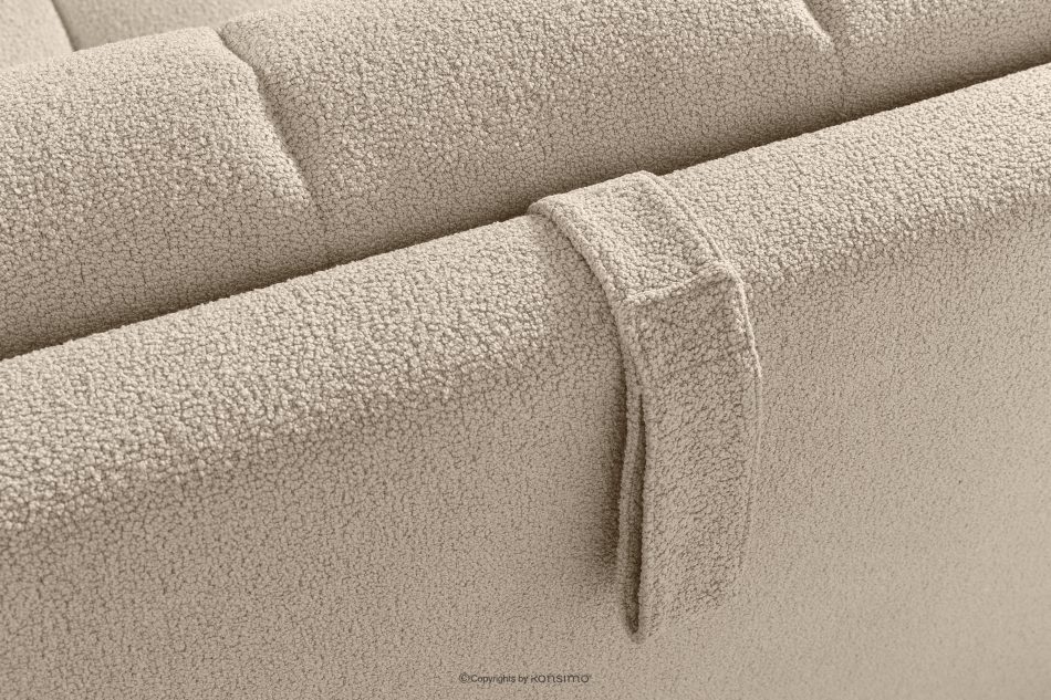 BALU Dreisitzer-Sofa mit Schlaffunktion auf italienischem Gestell im Japandi-Stil, beige beige - Foto 11
