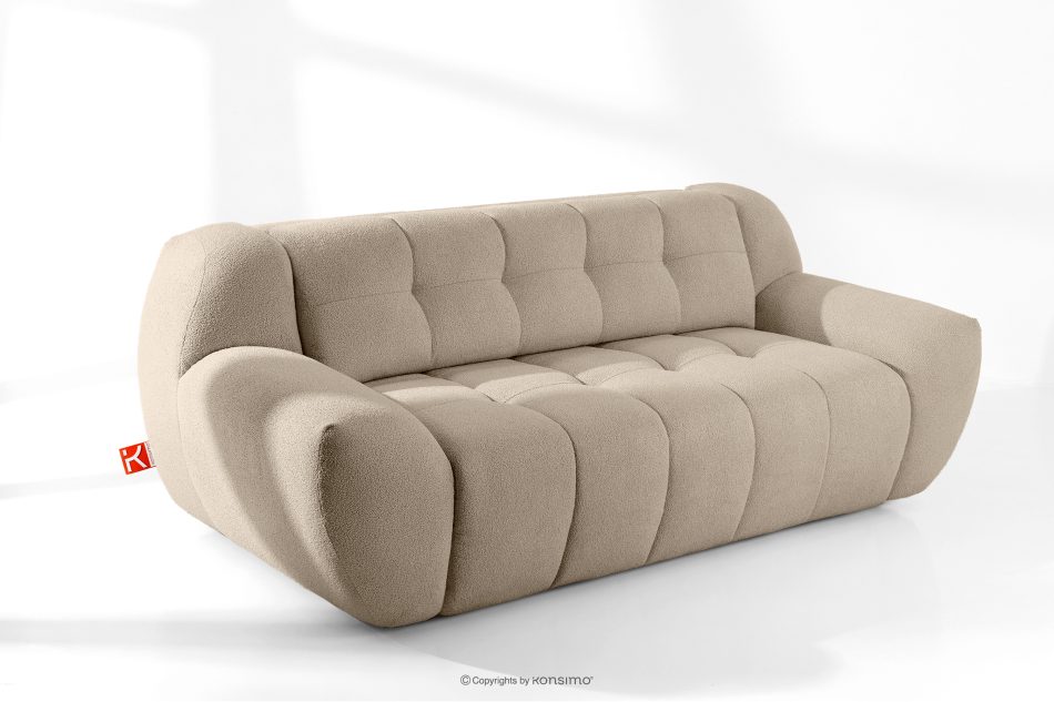 BALU Dreisitzer-Sofa mit Schlaffunktion auf italienischem Gestell im Japandi-Stil, beige beige - Foto 17