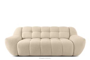 BALU, https://konsimo.de/kollektion/balu/ Dreisitzer-Sofa mit Schlaffunktion auf italienischem Gestell im Japandi-Stil, hellbeige hellbeige - Foto