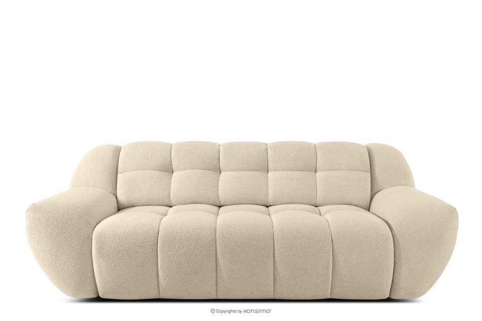 BALU Dreisitzer-Sofa mit Schlaffunktion auf italienischem Gestell im Japandi-Stil, hellbeige hellbeige - Foto 0