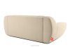 BALU Dreisitzer-Sofa mit Schlaffunktion auf italienischem Gestell im Japandi-Stil, hellbeige hellbeige - Foto 4