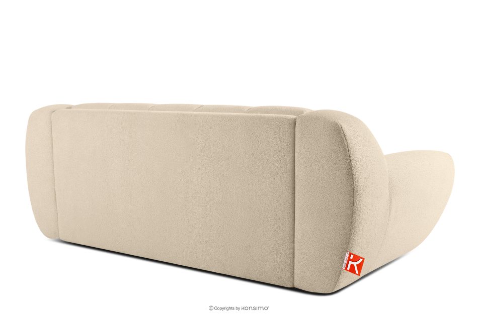 BALU Dreisitzer-Sofa mit Schlaffunktion auf italienischem Gestell im Japandi-Stil, hellbeige hellbeige - Foto 3