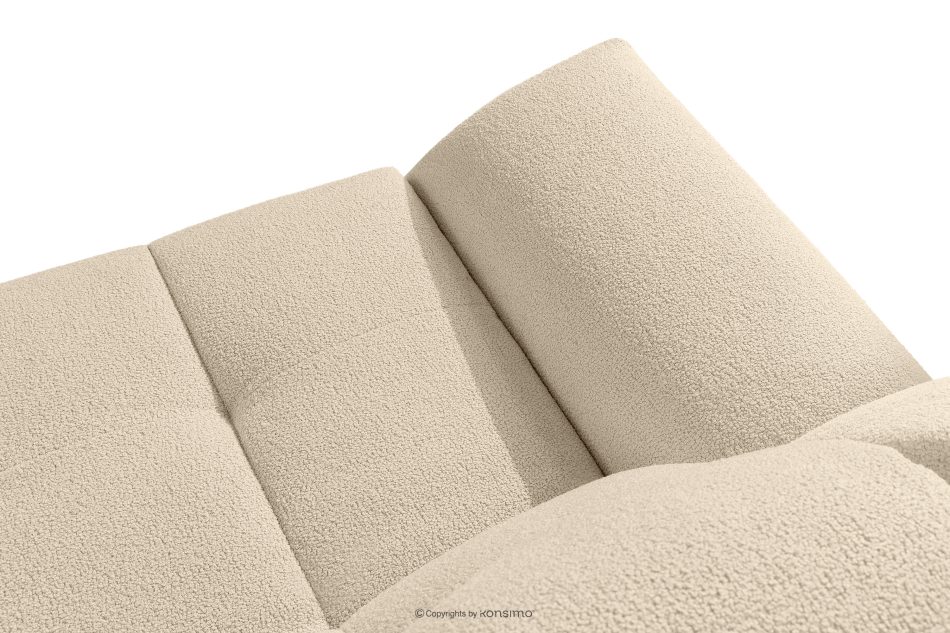 BALU Dreisitzer-Sofa mit Schlaffunktion auf italienischem Gestell im Japandi-Stil, hellbeige hellbeige - Foto 7