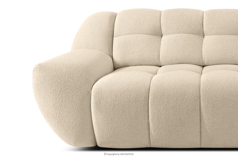 BALU Dreisitzer-Sofa mit Schlaffunktion auf italienischem Gestell im Japandi-Stil, hellbeige hellbeige - Foto 8