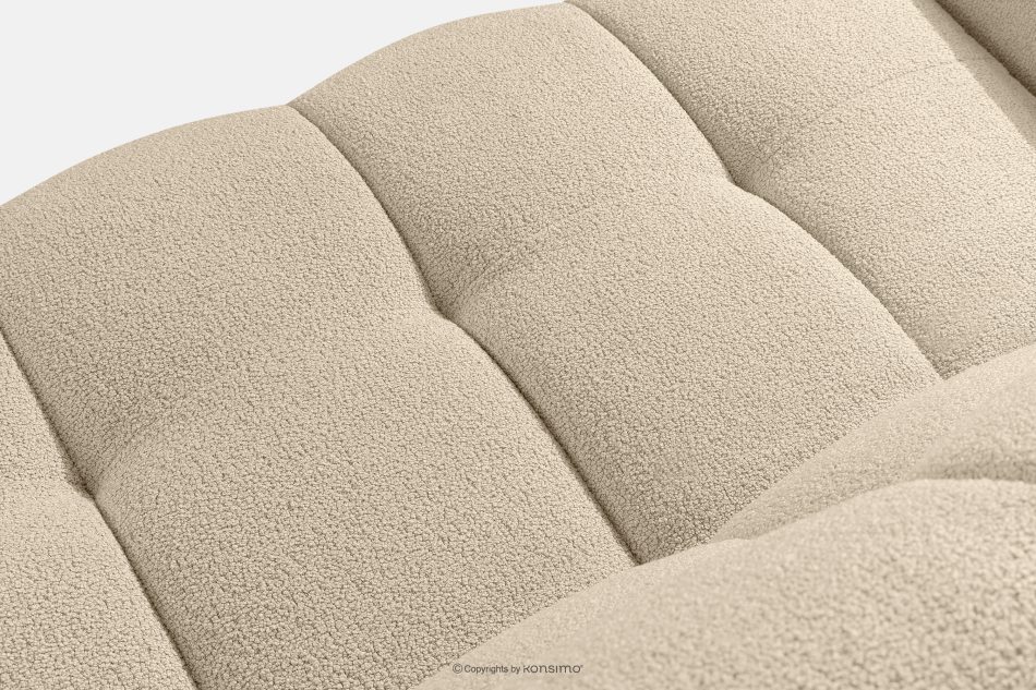 BALU Dreisitzer-Sofa mit Schlaffunktion auf italienischem Gestell im Japandi-Stil, hellbeige hellbeige - Foto 10
