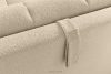 BALU Dreisitzer-Sofa mit Schlaffunktion auf italienischem Gestell im Japandi-Stil, hellbeige hellbeige - Foto 12