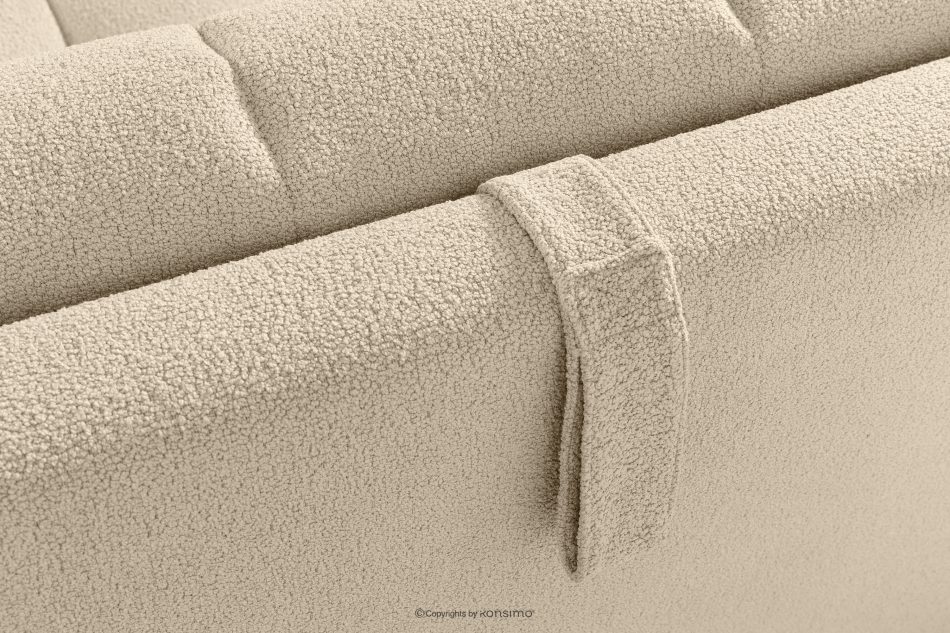 BALU Dreisitzer-Sofa mit Schlaffunktion auf italienischem Gestell im Japandi-Stil, hellbeige hellbeige - Foto 11