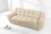 BALU Dreisitzer-Sofa mit Schlaffunktion auf italienischem Gestell im Japandi-Stil, hellbeige hellbeige - Foto 2