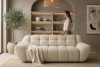 BALU Dreisitzer-Sofa mit Schlaffunktion auf italienischem Gestell im Japandi-Stil, hellbeige hellbeige - Foto 20