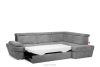 RATLO Ausklappbares Ecksofa mit Bettzeugcontainer grau rechts dunkelgrau - Foto 6