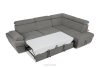 RATLO Ecksofa rechts mit Schlaffunktion und Bettzeugcontainer in aschgrau Asche - Foto 6