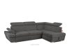 RATLO Ecksofa rechts mit Schlaffunktion und Bettzeugcontainer in graphitfarben graphit - Foto 3