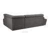 RATLO Ecksofa rechts mit Schlaffunktion und Bettzeugcontainer in graphitfarben graphit - Foto 5