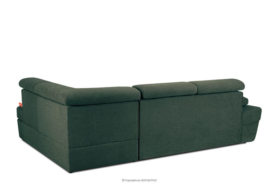 RATLO Ecksofa rechts mit Schlaffunktion und Bettzeugcontainer in grün/beige marine/beige - Foto 4