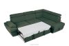 RATLO Ecksofa rechts mit Schlaffunktion und Bettzeugcontainer in grün/beige marine/beige - Foto 6