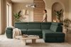 RATLO Ecksofa rechts mit Schlaffunktion und Bettzeugcontainer in grün/beige marine/beige - Foto 15