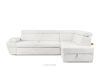 RATLO Ausklappbares Ecksofa mit Bettzeugcontainer creme rechts Bouclé creme - Foto 1