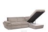 RATLO Ausklappbares Ecksofa mit Bettzeugcontainer beige rechts beige - Foto 5