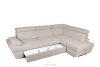 RATLO Ausklappbares Ecksofa mit Bettzeugcontainer hellbeige rechts Bouclé hellbeige - Foto 5