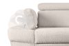 RATLO Ausklappbares Ecksofa mit Bettzeugcontainer hellbeige rechts Bouclé hellbeige - Foto 11