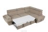 RATLO Ecksofa rechts mit Schlaffunktion und Bettzeugcontainer in dunkelbeige dunkelbeige - Foto 6