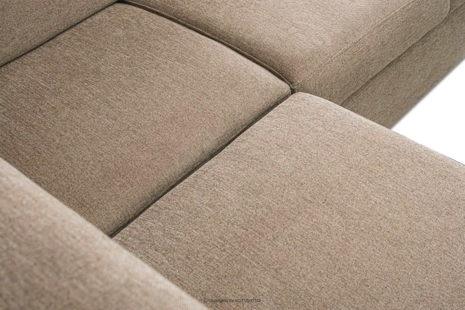RATLO Ecksofa rechts mit Schlaffunktion und Bettzeugcontainer in dunkelbeige dunkelbeige - Foto 13